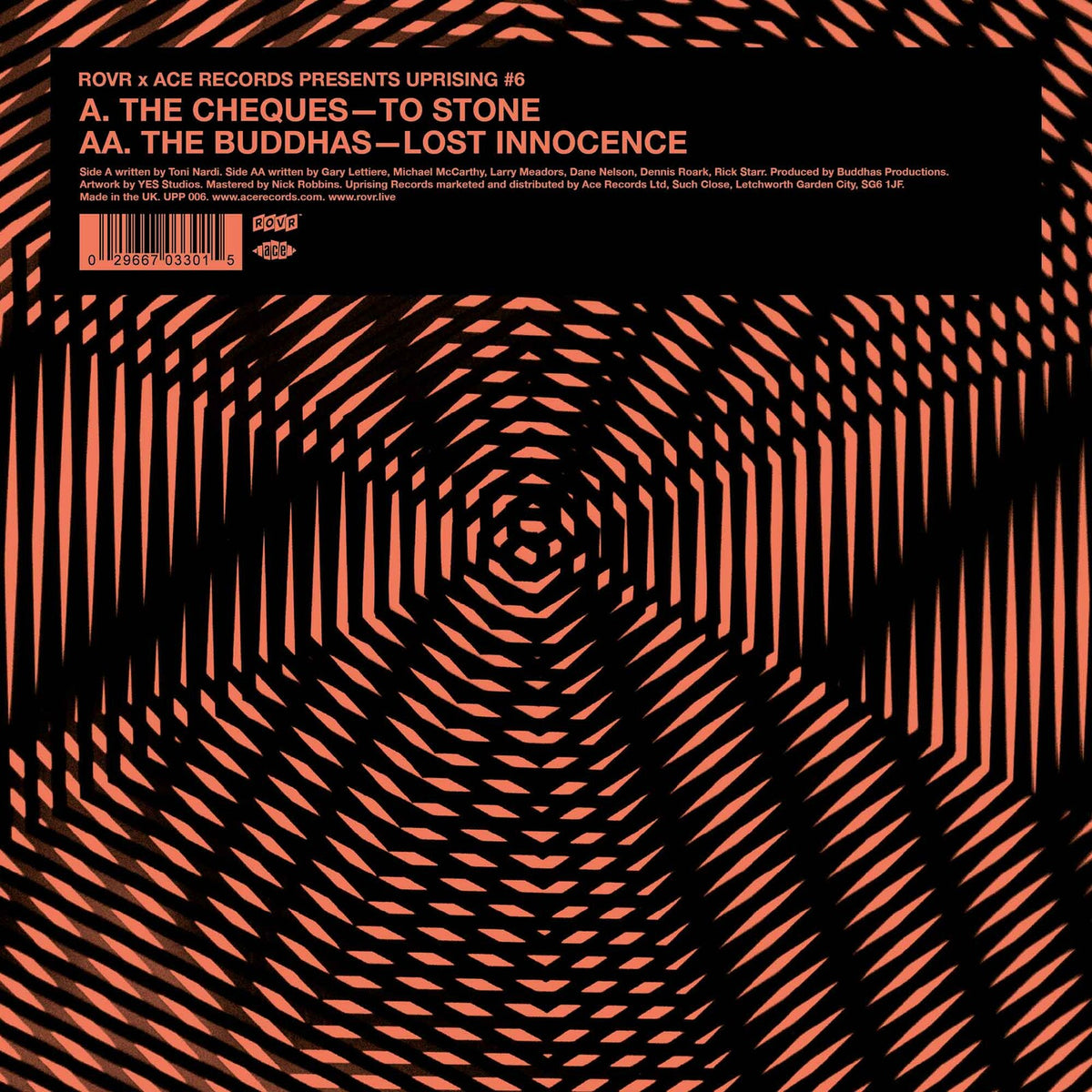 The Cheques / The Buddhas - To Stone / Lost Innocence - UPP006