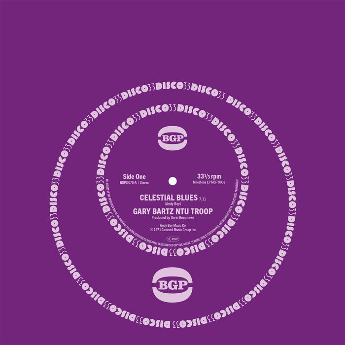Gary Bartz - Celestial Blues / Gentle Smiles - BGPS075