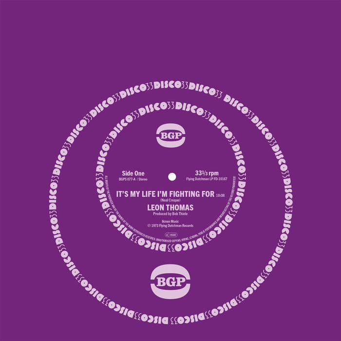 Leon Thomas - It's My Life I'm Fighting For / Shape Your Mind To Die - BGPS077