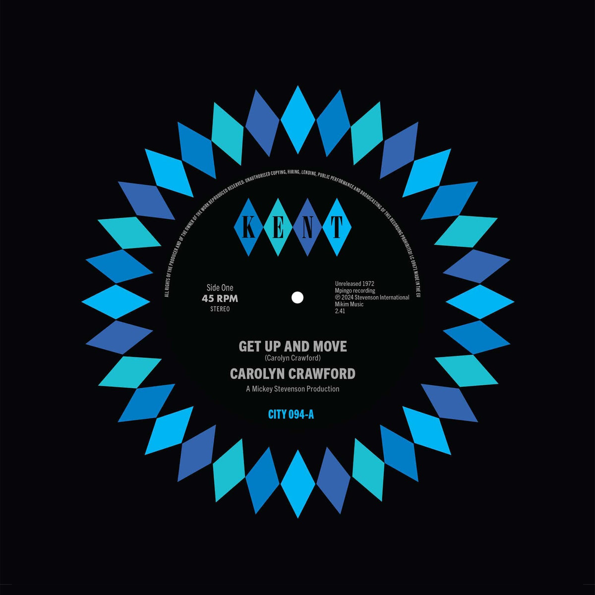 Carolyn Crawford - Get Up And Move / Sugar Boy - CITY094