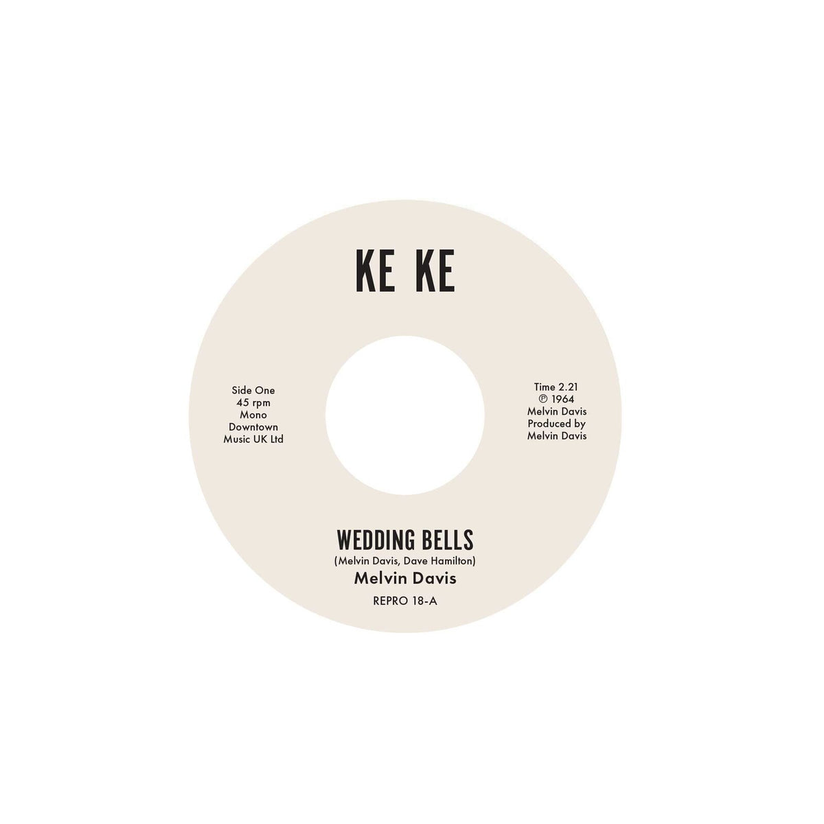 Melvin Davis - Wedding Bells / It's No News - REPRO18