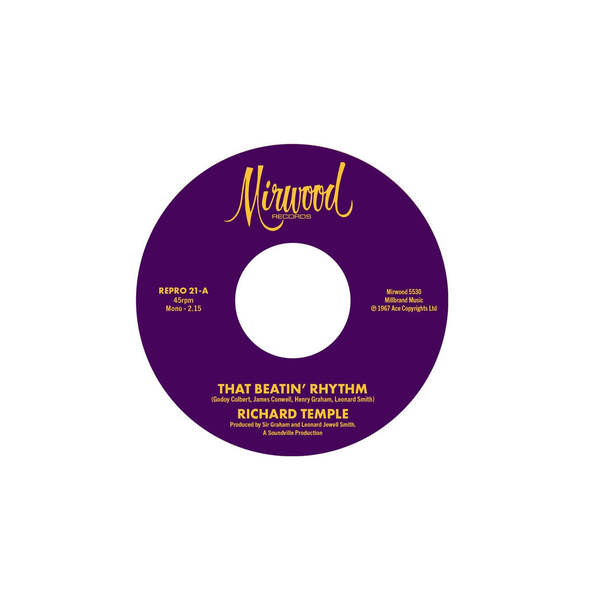 Richard Temple / Jimmy Conwell - That Beatin' Rhythn / Cigarette Ashes - REPRO21