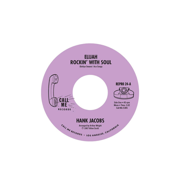 Hank Jacobs - Elijah Rockin' With Soul / East Side - REPRO24