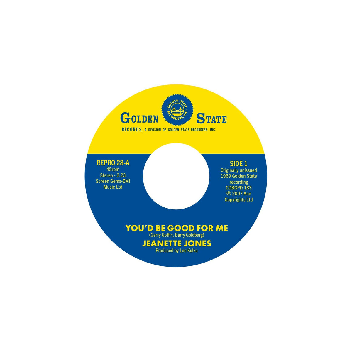 Jeanette Jones - You'd Be Good For Me / Cut Loose - REPRO28