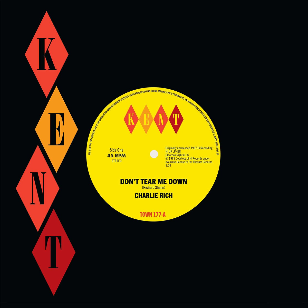 Charlie Rich - Don't Tear Me Down / Hotels, Motels - TOWN177