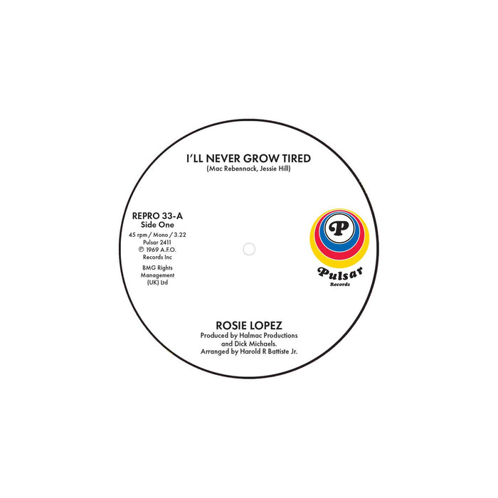 Rosie Lopez - I'll Never Grow Tired / Too Hot To Hold - REPRO33