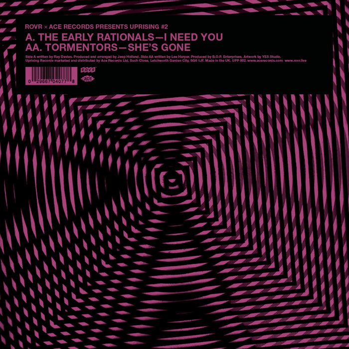 The Early Rationals / Tormentors - I Need You / She's Gone - UPP002