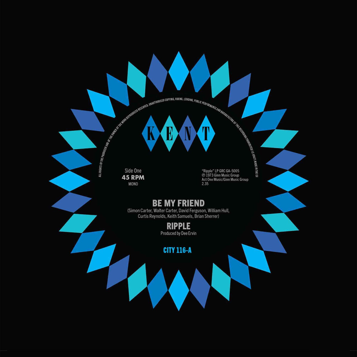 Ripple / Deep Velvet - Be My Friend / Is There Someone Else? - CITY116