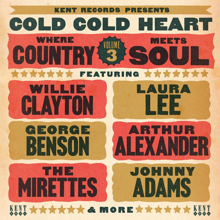 Various Artists - Cold Cold Heart: Where Country Meets Soul Volume 3 - CDKEND422