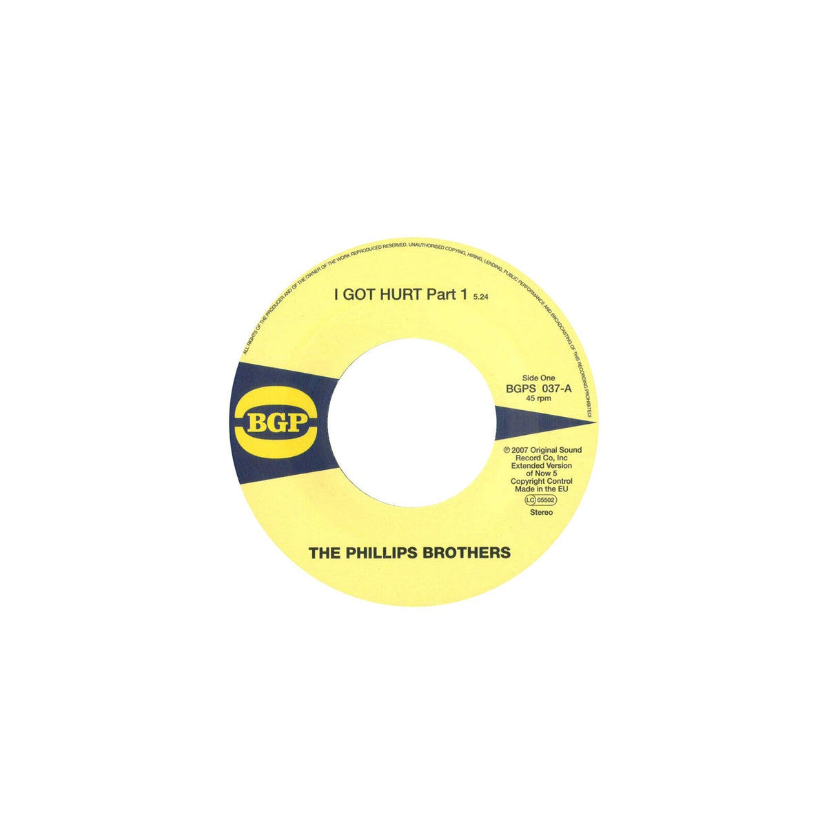 The Phillips Brothers - I Got Hurt Part 1 / I Got Hurt Part 2 - BGPS037