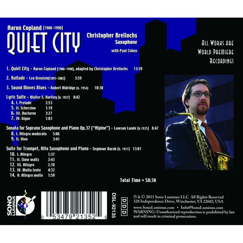 Brellochs:Cohen - VARIOUS:QUIET CITY - DSL-92135