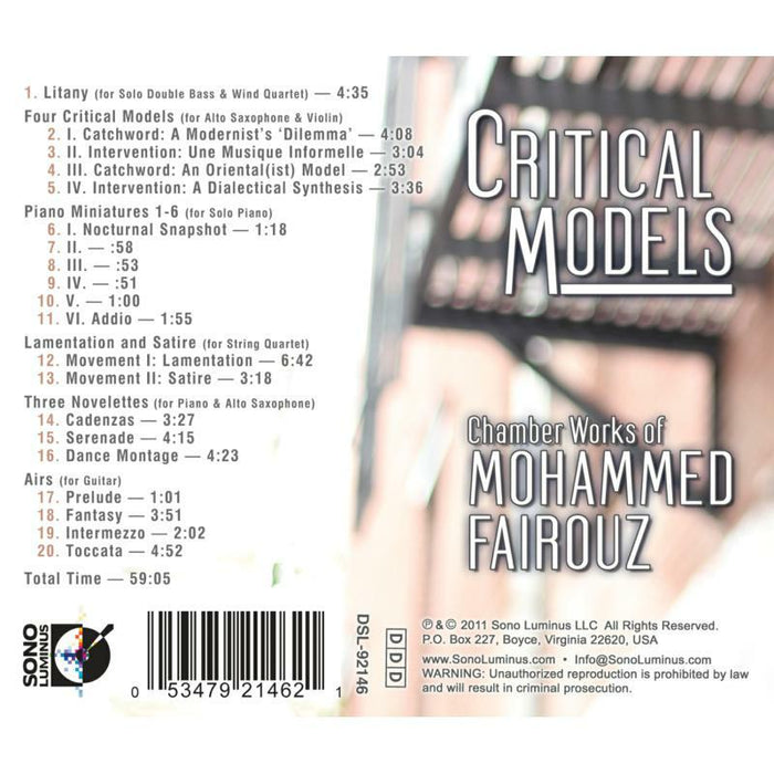 Various - Various Chamber Works Of Mohammed Fairouz - DSL-92146