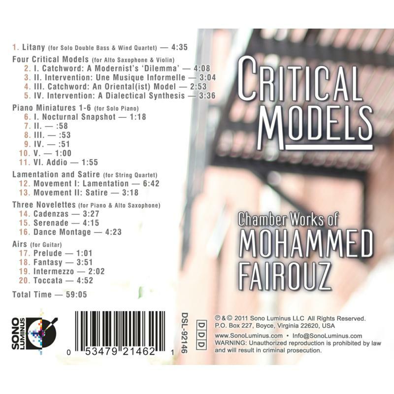 Various - Various Chamber Works Of Mohammed Fairouz - DSL-92146