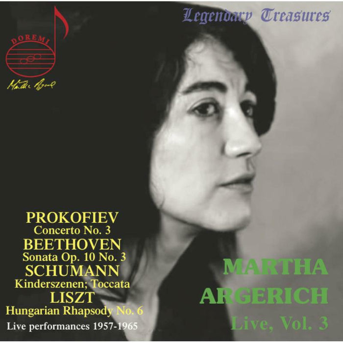 Argerich - Martha Argerich Vol. 3: Beethoven, Schumann, Liszt, Prokofiev Live Performances - DHR8030