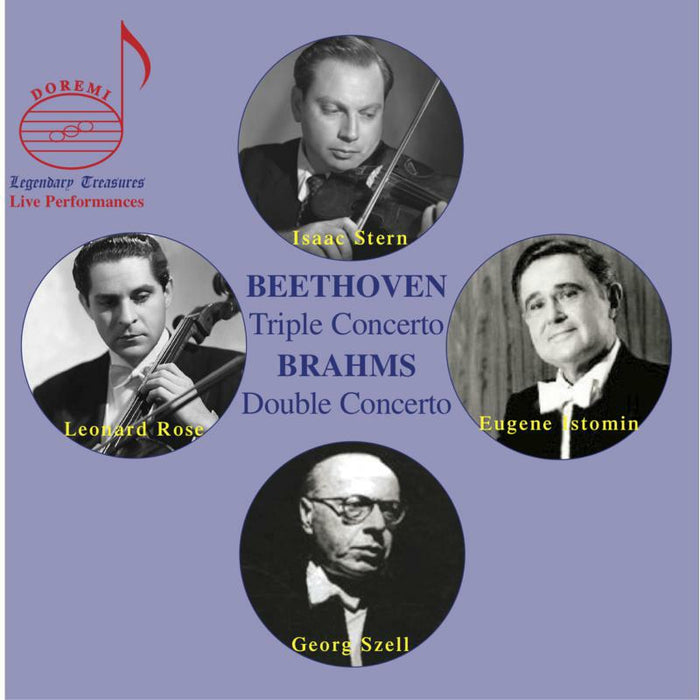 Stern/Rose/Istomin - Stern, Rose & Istomin: Beethoven's Triple Concerto and Brahms' Double Concerto. Live 1966 - DHR8047
