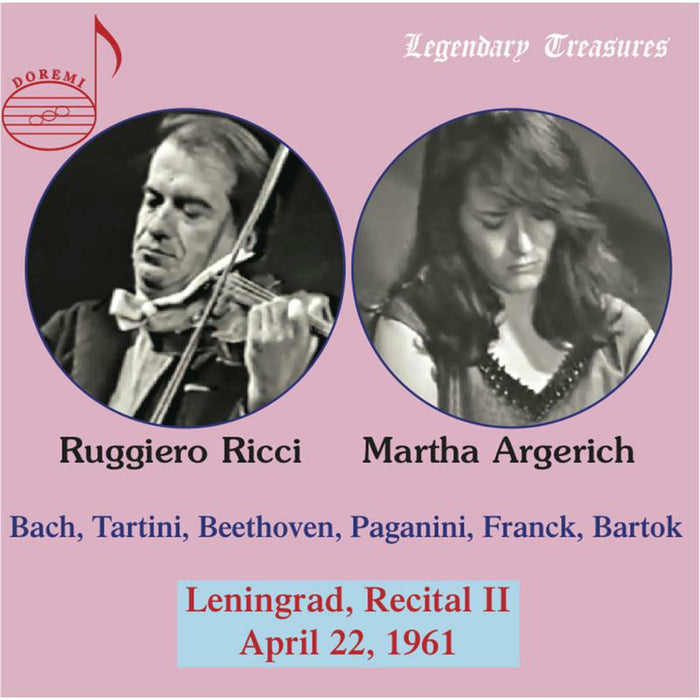 Ricci/Argerich - Ruggiero Ricci and Martha Argerich: Leningrad Recital April 22, 1961 - DHR8053