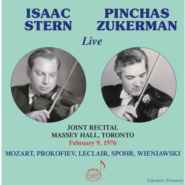 Stern/Zukerman - Wolfgang Amadeus Mozart, Jean-Marie Leclair, Louis Spohr, Henryk Wieniawski & Sergei Prokofiev: Isaac Stern and Pinchas - DHR-8099
