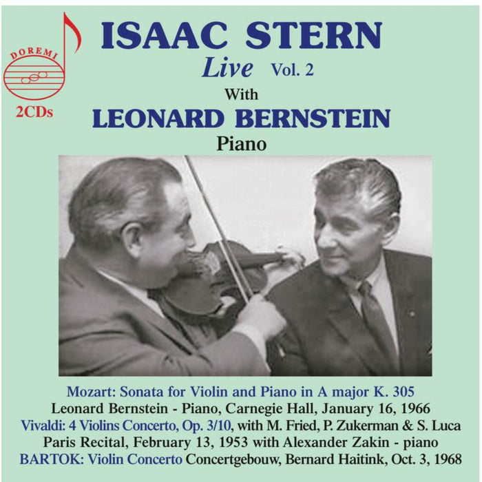 Stern/Bernstein - Isaac Stern Live with Leonard Bernstein, Vol. 2 - DHR-8128-9