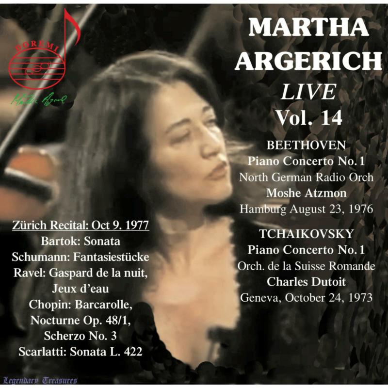 Martha Argerich; North German Radio Orchestra; Orchestre de la Suisse Romande; Moshe Atzmon; Charles Dutoit - Martha Argerich Live, Vol.14: Beethoven, Tchaikovsky, Zurich Recital 1977 - DHR-82034