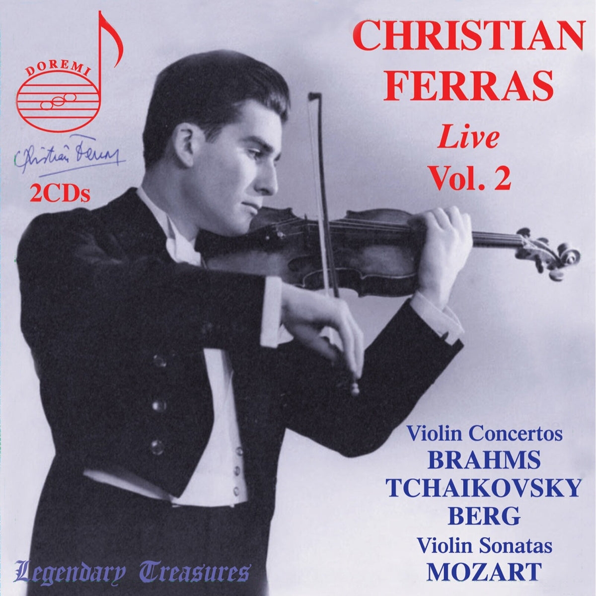 Christian Ferras; Pierre Barbizet; Boston Symphony Orchestra; Orchestre National de l'ORTF; Radiosinfonieorchester; Charles Munch; Eugen Jochum; Paul Kletzki - Christian Ferras Live, Vol. 2 - DHR-82234