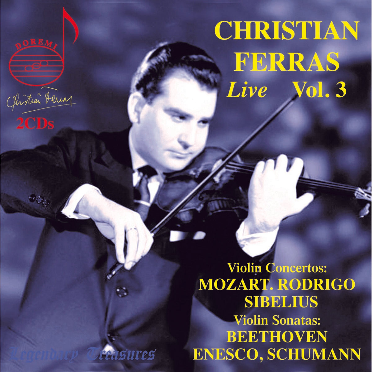 Christian Ferras; Orchestre National de l'ORTF; Orchestre National de France; Scarlatti Orchestra; Pierre Barbizet; Zubin Mehta; Ataulfo Argenta; Pietro Argento - Christian Ferras Live, Vol. 3 - DHR-82256