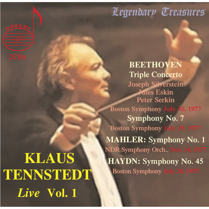Joseph Silverstein; Jules Eskin; Peter Serkin; Boston Symphony Orchestra; NDR Symphony Orchestra; Klaus Tennstedt - Klaus Tennstedt: Live, Vol. 1 - DHR-82412