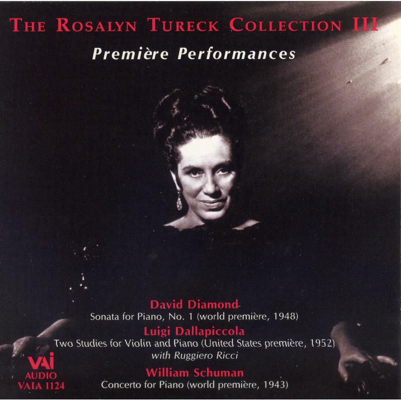 Tureck - Rosalyn Tureck: Premiere Performances - VAIA1124