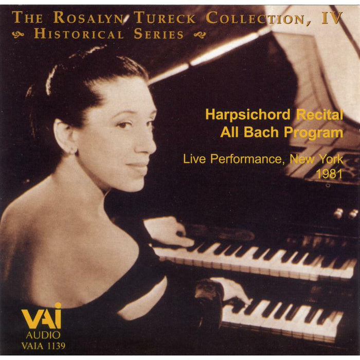 Tureck - Rosalyn Tureck plays J.S. Bach: Harpsichord recital - VAIA1139