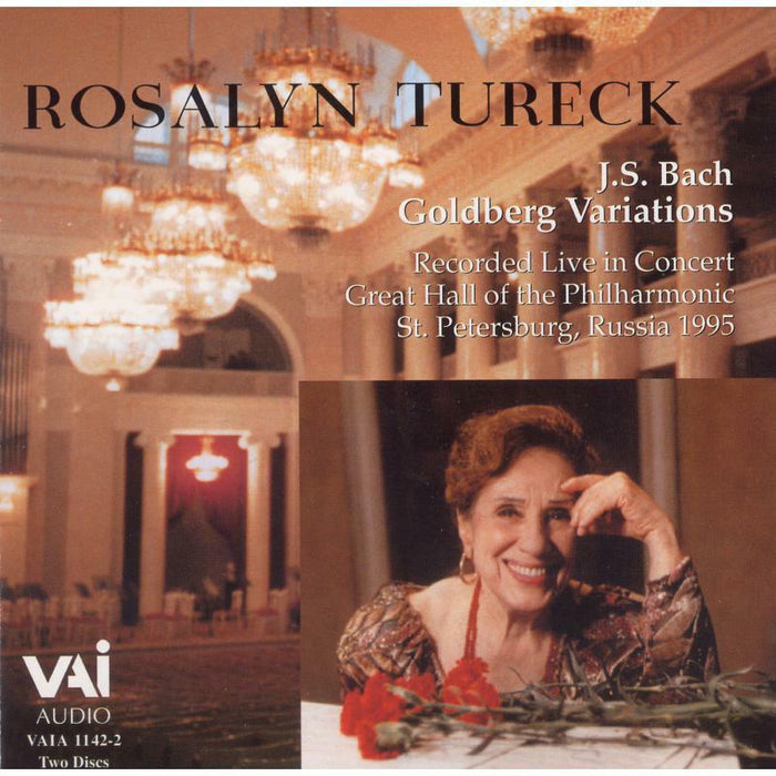 Tureck - Rosalyn Tureck plays J.S. Bach: Goldberg Variations (Live 1995) (2CD) - VAIA1142