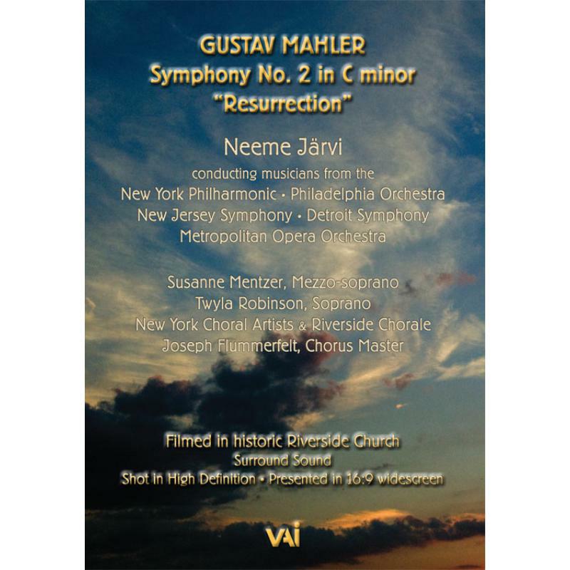 Mentzer/Robinson/Jarvi - Gustav Mahler: Symphony no.2 in C minor - DVDVAI4432