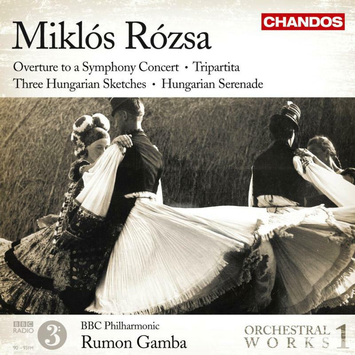 Bbc Philharmonic:Gamba - ROSZA: ORCHESTRAL WORKS VOL.1 - CHAN10488