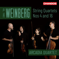 Arcadia Quartet - Mieczyslaw Weinberg: String Quartets, Vol. Three, Nos 4 and 16 - CHAN20180