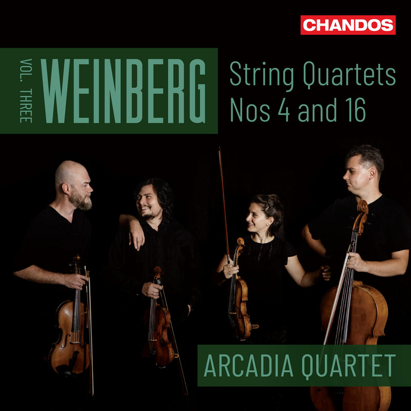 Arcadia Quartet - Mieczyslaw Weinberg: String Quartets, Vol. Three, Nos 4 and 16 - CHAN20180
