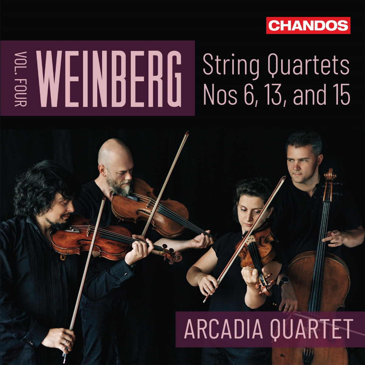 Arcadia Quartet - Mieczyslaw Weinberg: String Quartets, Vol. 4 (Nos 6, 13 and 15) - CHAN20281