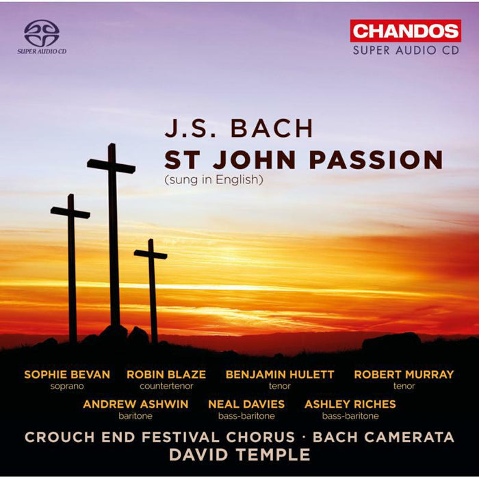 Crouch End Festival Chorus/Tem - BACH:ST JOHN PASSION (SUNG IN ENGLISH) - CHSA5183(2)