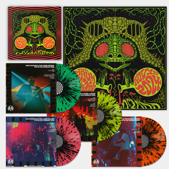 King Gizzard & The Lizard Wizard - King Gizzard - Live in Los Angeles '24 (4LP Splatter Vinyl Box Set) - RVRB099WIDE