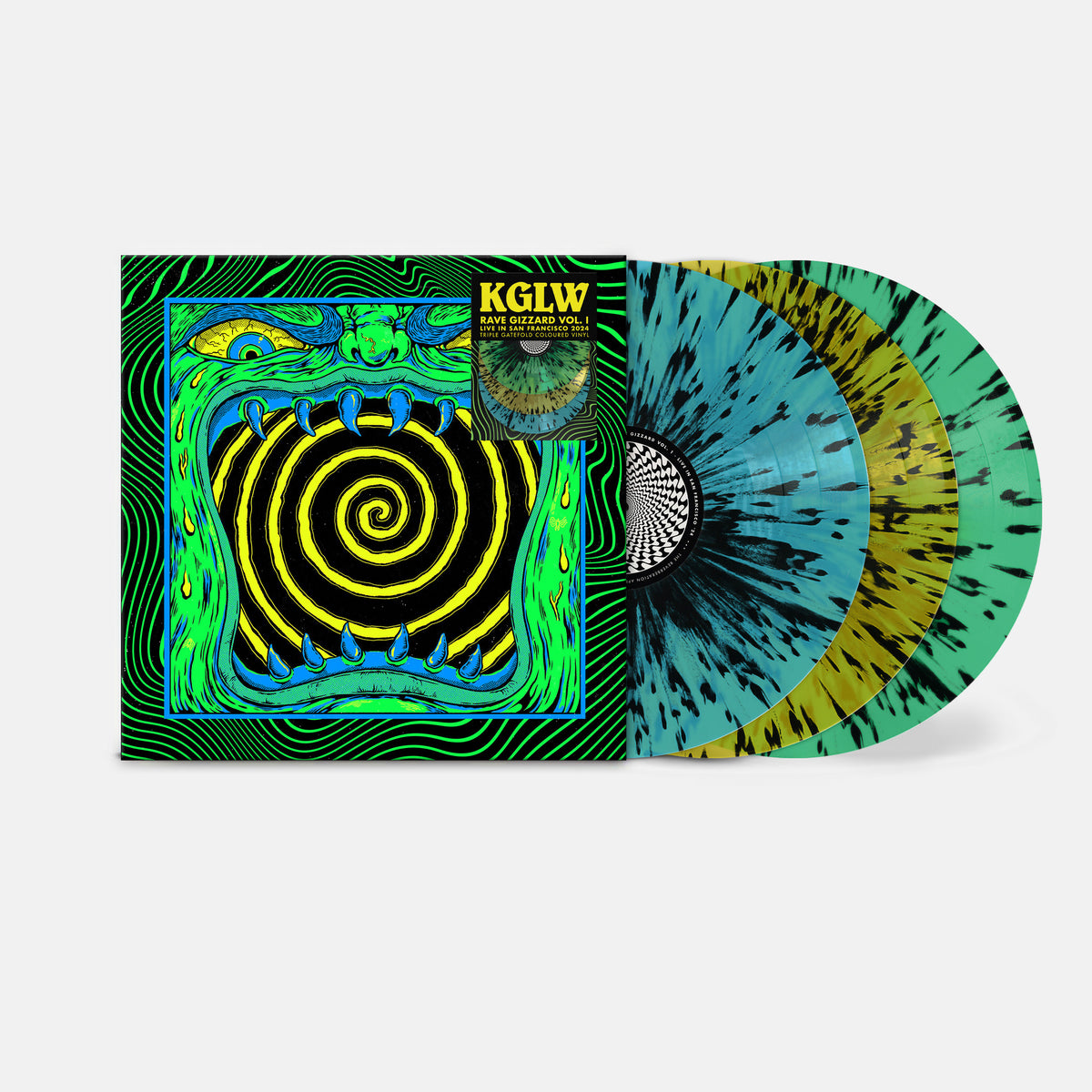 King Gizzard & The Lizard Wizard - Rave Gizzard - Live in San Francisco '24 (Triple Gatefold - Splatter Vinyl) - RVRB098WIDE