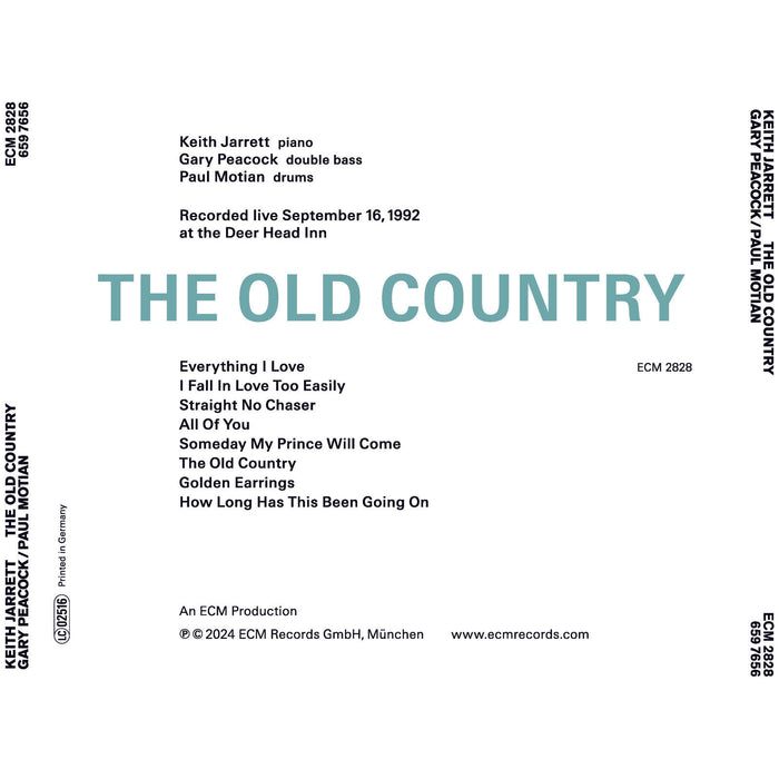 Keith Jarrett; Gary Peacock; Paul Motian - Keith Jarrett, Gary Peacock, Paul Motian: The Old Country (More from the Deer Head Inn) - 6597656