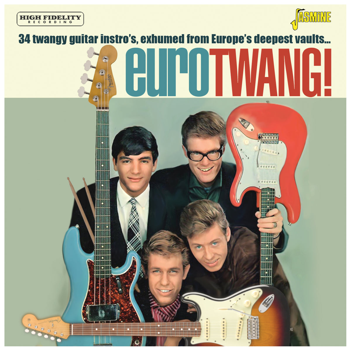 Various Artists - Eurotwang! 34 Twangy Guitar Instro's, Exhumed From Europe's Deepest Vaults - JASCD1194