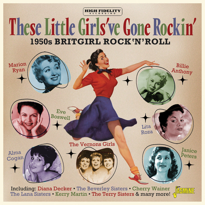 Various Artists - These Little Girls've Gone Rockin' - 1950s Britgirl Rock'N'Roll - JASCD1229