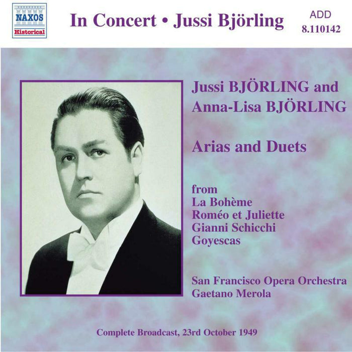 Bjorling - BJORLING, Jussi / BJORLING, Anna-Lisa: Arias and Duets - 8110142