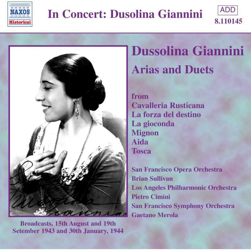Giannini - GIANNINI, Dusolina: Arias and Duets - 8110145