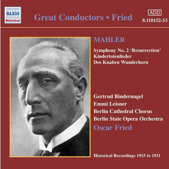 Berlin S - MAHLER: Symphony No. 2 / Kindertotenlieder - 8110152-53