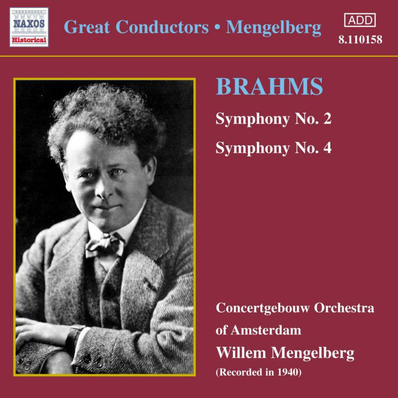 Willem Mengelberg - BRAHMS: Symphonies Nos. 2 and 4 - 8110158