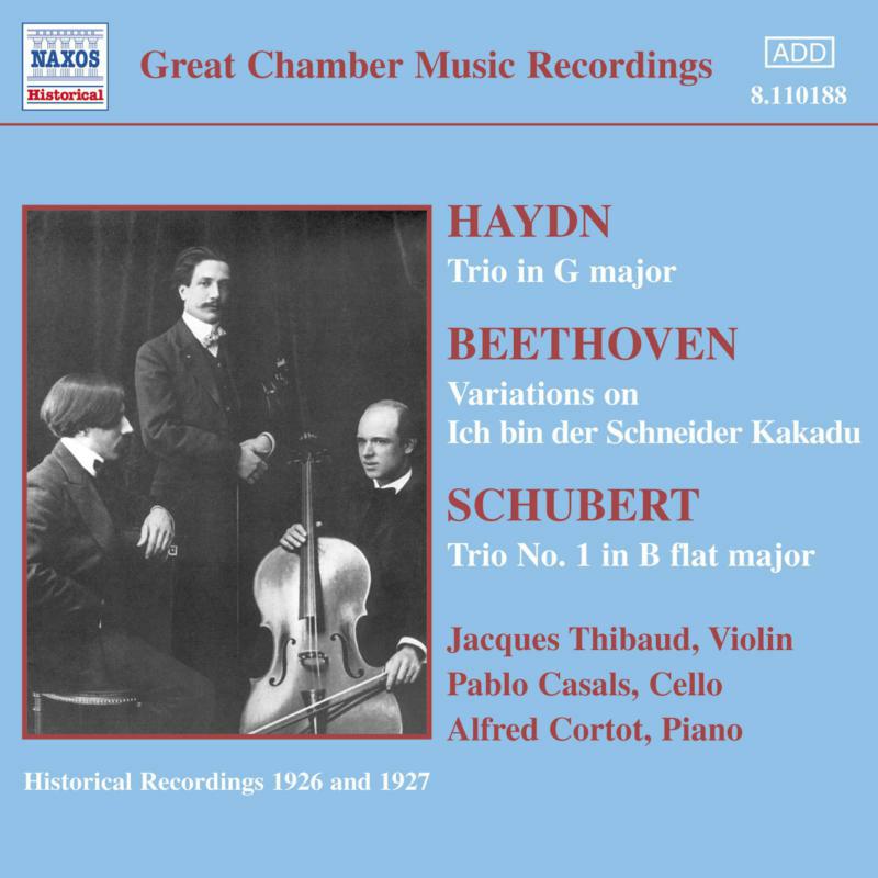 Thibaud - HAYDN / BEETHOVEN / SCHUBERT: Piano Trios - 8110188