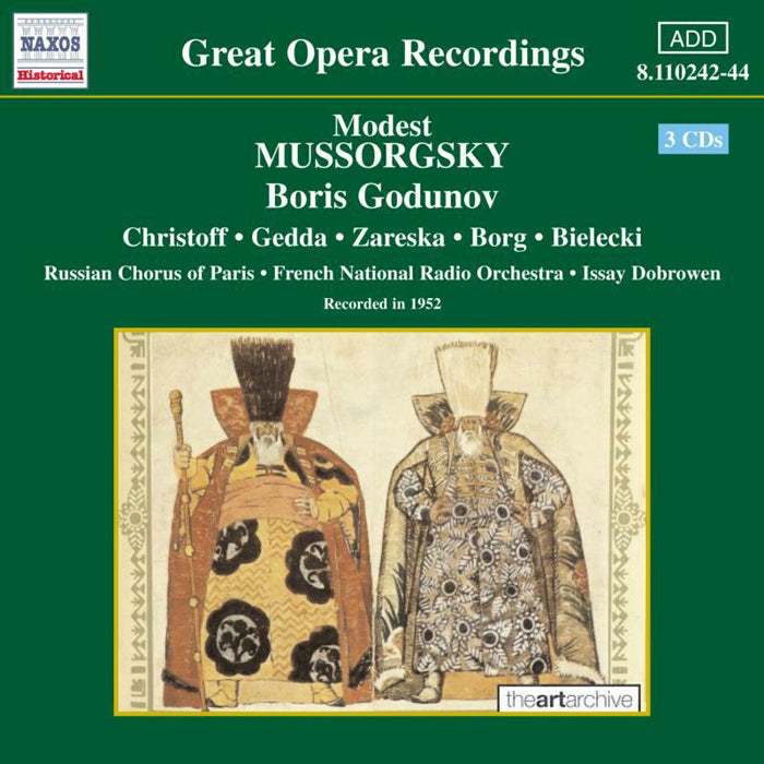 Christoff:Gedda:Onrf:Dobrowen - MUSSORGSKY: Boris Godunov - 8110242-44