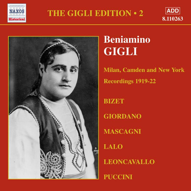Gigli - GIGLI, Beniamino: Milan, Camden and New York Recordings - 8110263