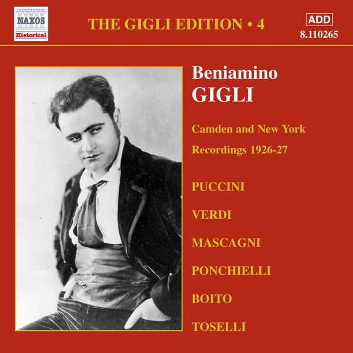 Gigli - GIGLI, Beniamino: Camden and New York Recordings - 8110265