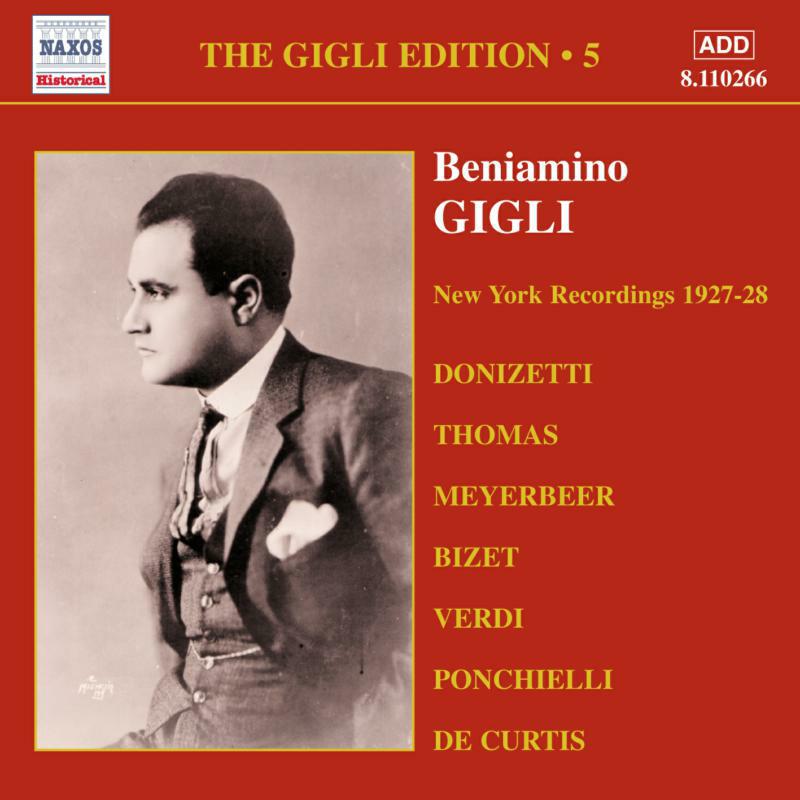 Gigli - GIGLI, Beniamino: New York Recordings - 8110266
