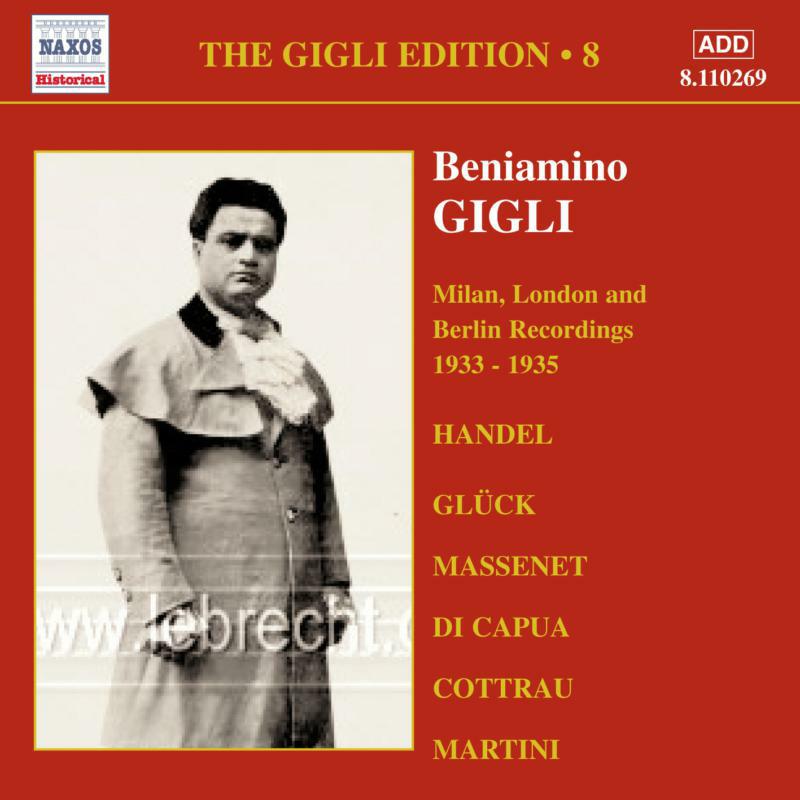 Gigli - GIGLI, Beniamino: Milan, London and Berlin Recordings - 8110269